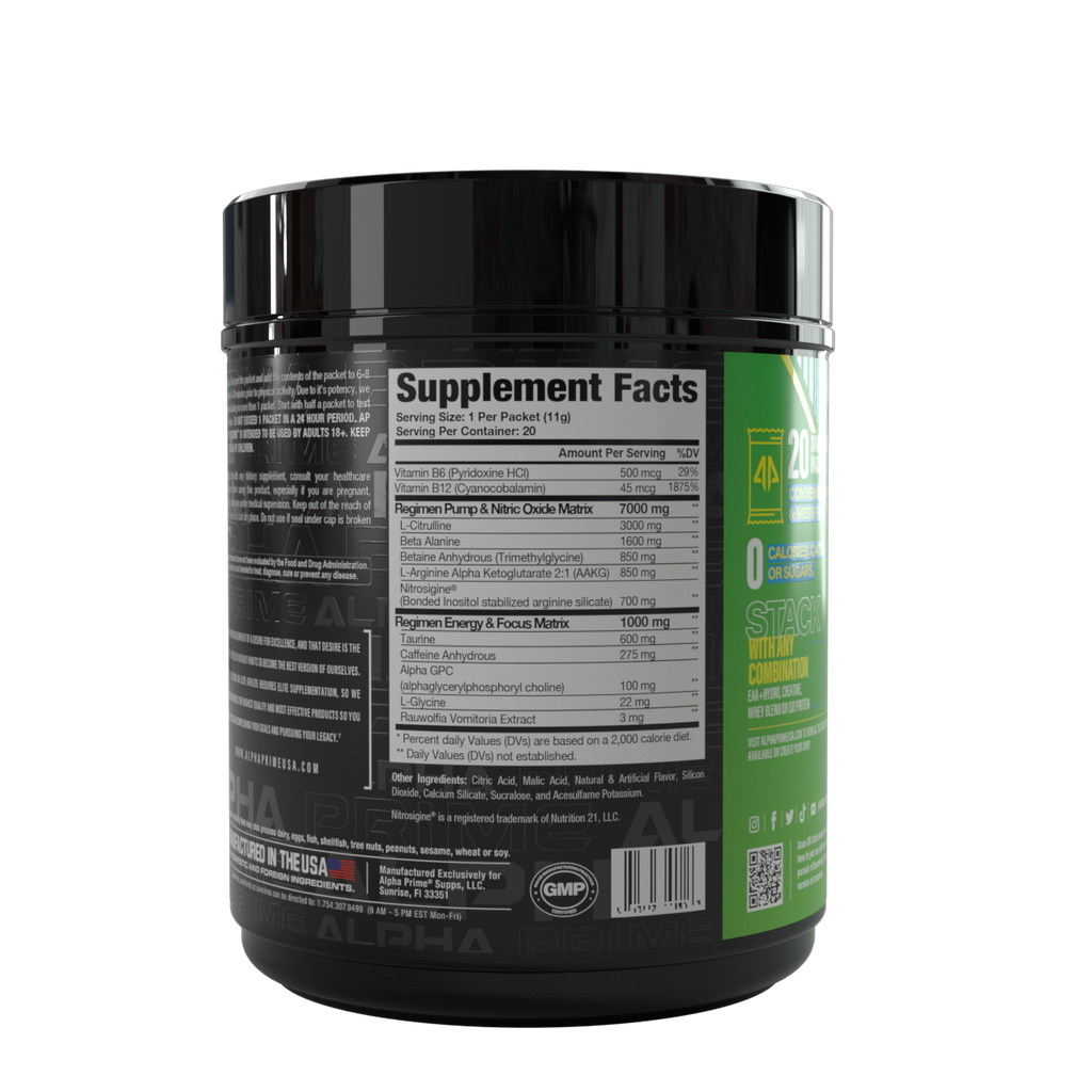 Pre-Workout - Green Apple Rancher - Alpha Prime Supps